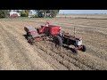 Farmall 560 pulling an IH 80 pull type combine walk along