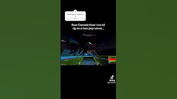 Rust Console How I run oil rig on a max pop server…#shorts #rust #rustconsole