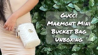 Gucci Marmont Mini Bucket Bag Review - Karina Style Diaries