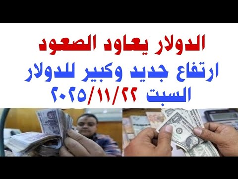 اسعار الدولار و العملات اليوم السبت 2025 11 22 في مصر وفي السوق السوداء