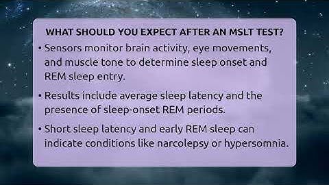 What Should You Expect After An MSLT Test? - Sleep Apnea Support Network