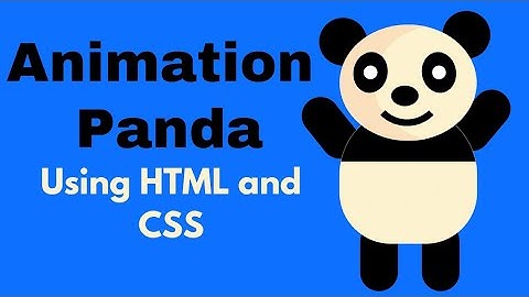 Animation Panda using html and css only.