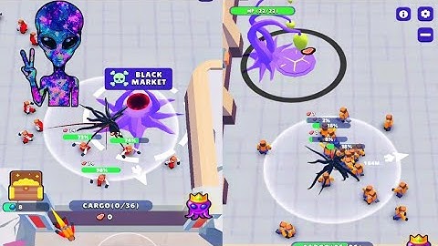 Dangerous Movements Attacks #Octopus/#Monster NEW VIDEO GAMEPLAY Idle Alien invasion rpg idle