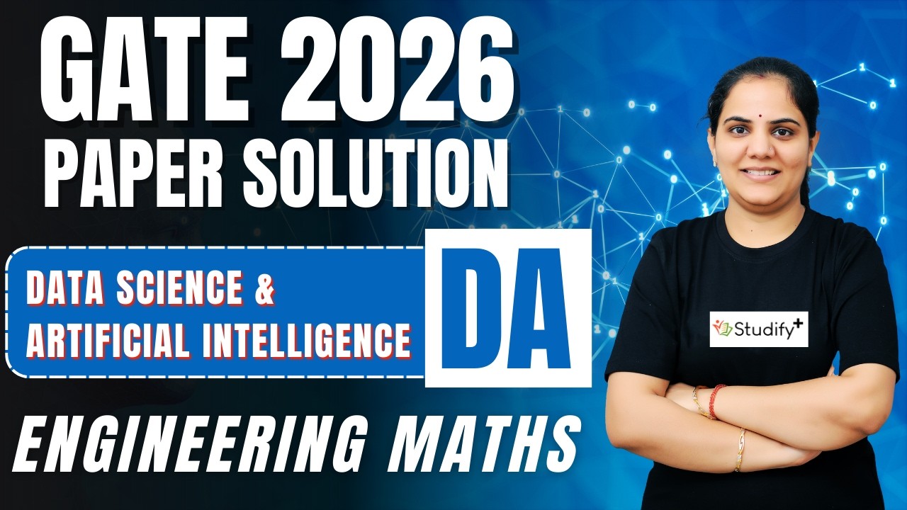 GATE 2026 Paper Solution - Data Science & Artificial Intelligence (DA ...