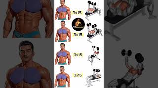 Chest Triceps With Dumbbell Workout #shorts #short #dumbbell #workout