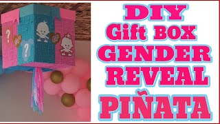 DIY GENDER REVEAL PIÑATA | GIFT BOX | ARTS AND CRAFTS | HOW TO MAKE |COMO HACER Revelación de género