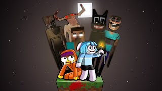 ผีเยอะที่สุด! เอาชีวิตรอดบน One Block สยองขวัญผีสุดหลอน | Minecraft One Block Horror screenshot 5