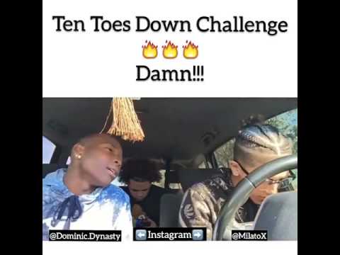 Milato and Dominic best ten toes down challenge