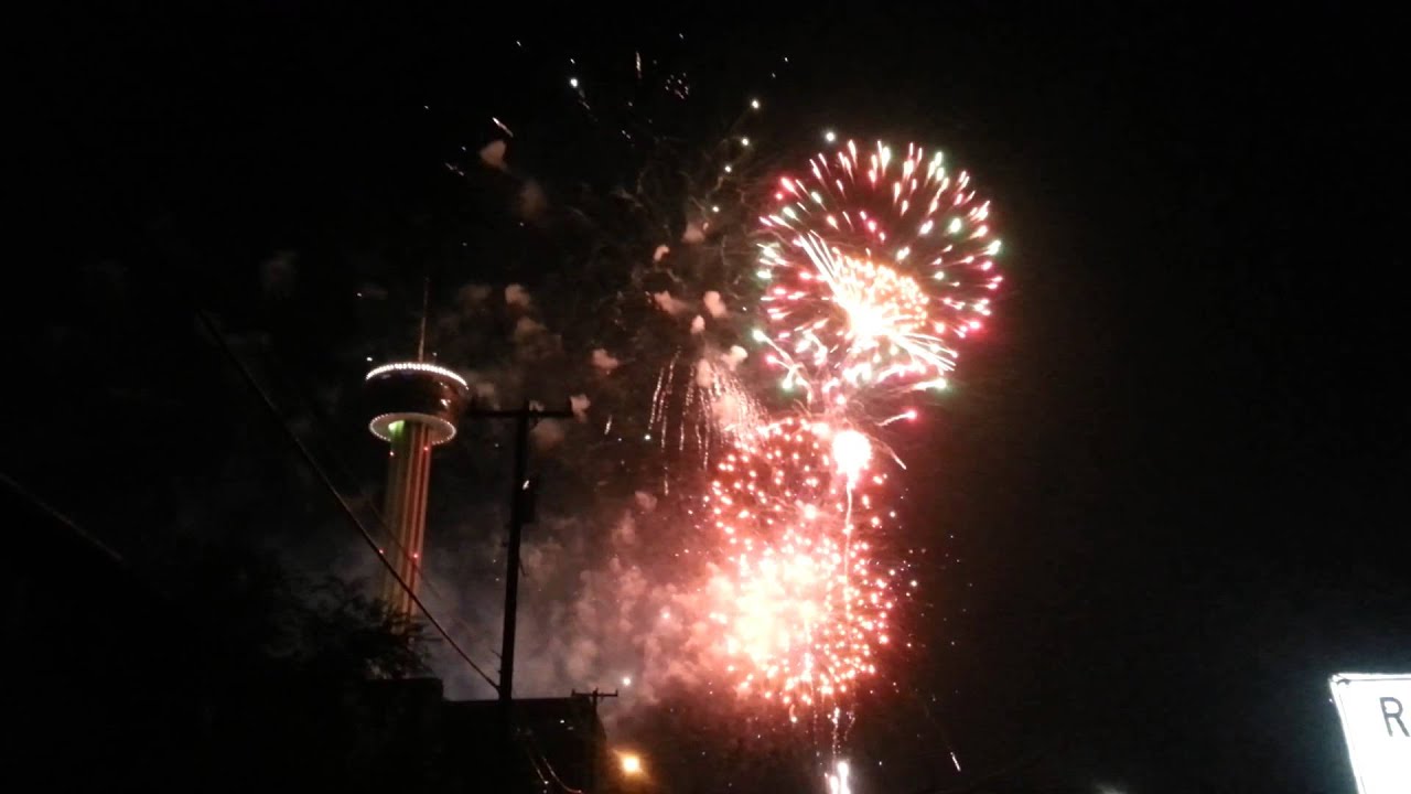 San Antonio 4th Of July Firework Show 2013 YouTube