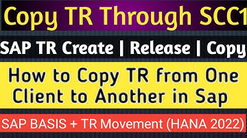 sap transport requests | copy transport from one client to another | How to use SCC1 tcode in SAP