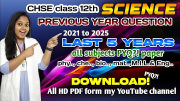 CHSE class 12th science privious year question paper | Real question paper 2026 | plus two PYQ 2025