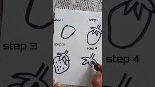 how to draw strawberry step by step#shorts#shivan art's & entertainment