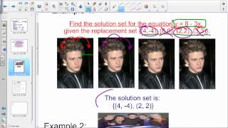 Finding the Solution Set of an Equation
