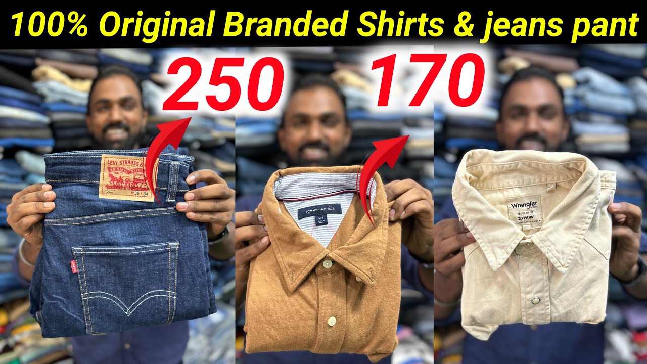 ரூ.170-க்கு Branded Shirts &  250-க்கு jeans pant😳in Chennai | Pro Collection | Vimals lifestyle