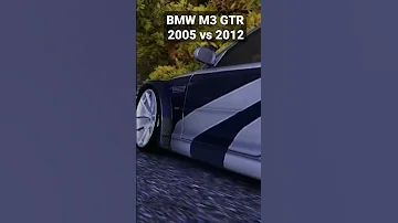 NFS Most Wanted 2005 BMW M3 GTR 2005 Vs 2012 
