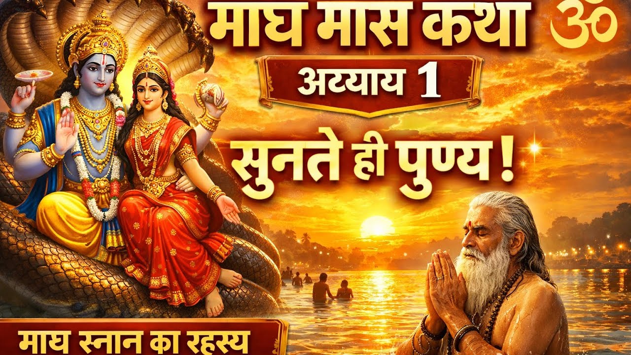 माघ मास कथा अध्याय 1 | माघ स्नान का चमत्कार | सुनते ही पुण्य प्राप्त होगा