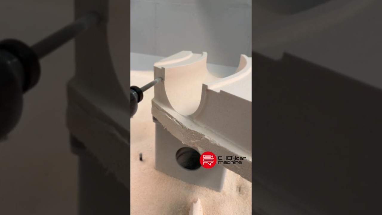 4 axis foam plug CNC milling machine for waterpark pool slide 