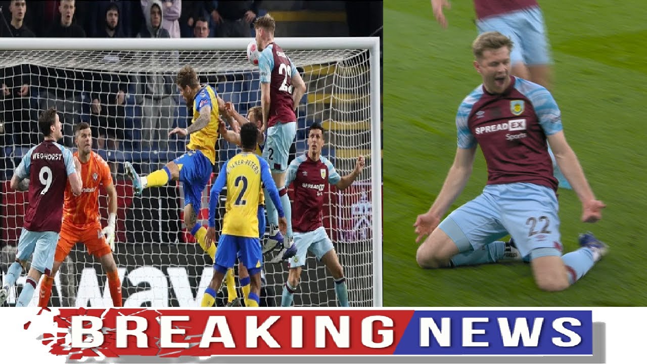 Burnley's Nathan Collins produces 'possibly the greatest knee slide of all time'