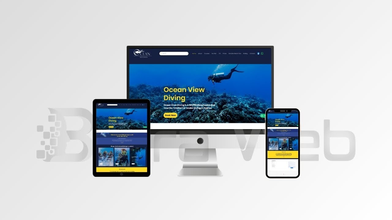 Custom WordPress Website for Ocean View Dive Resort | OceanViewTulamben.com Design by Betra Web