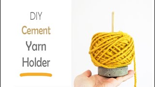 DIY Cement YARN HOLDER | Use a Pringles Can to Cast Cement | Easy Gift  For Knitters & Crocheters