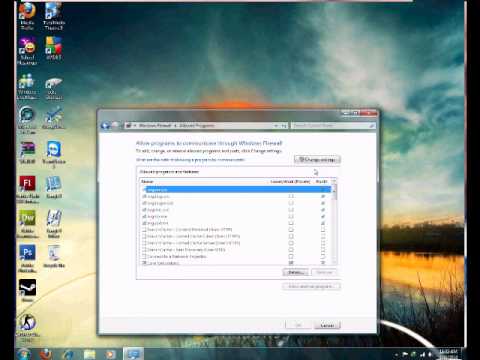 How To Allow A Port Number Through Windows 7 Firewall