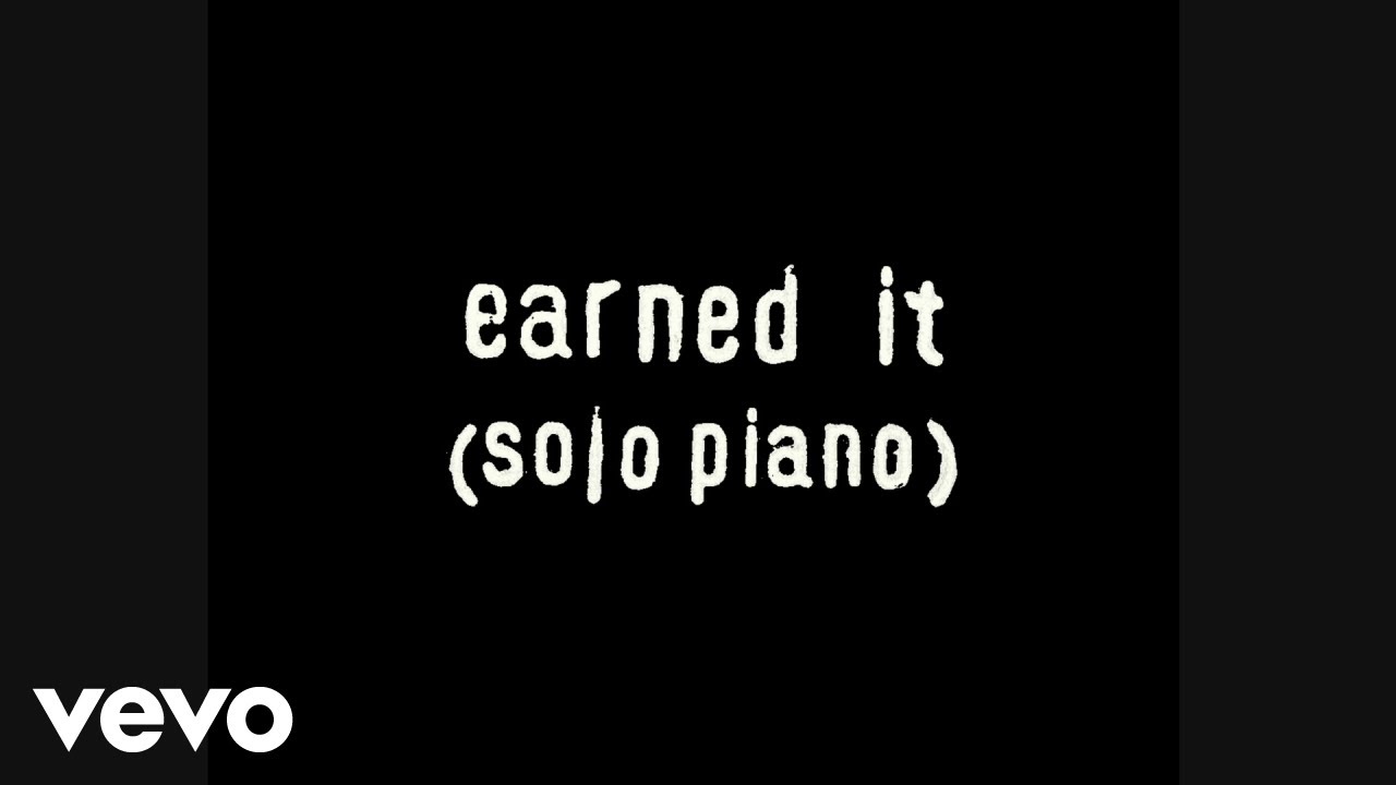 Earned It (Fifty Shades Of Grey) sheet music for piano solo (PDF)