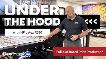 See the HP Latex R530 Print a Full 4×8 Board — Workflow + Real-Time Output