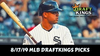 8/17/19 MLB DRAFTKINGS PICKS Guía