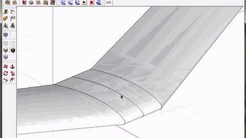 Google Sketchup aircraft wing tutorial pt 2 of 2