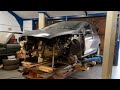 REPAIRING CHASSIS DAMAGED 2019 FIESTA ON THE JIG PT FRAME MACHINE PT 2