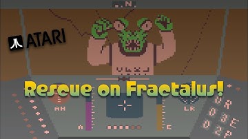 Rescue on Fractalus 🕹 ATARI 800 Gameplay Longplay Playthrough Retro HD