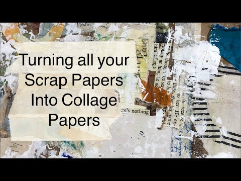 Making Collage Paper with your Scraps