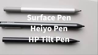 ondersteboven Persoon belast met sportgame Overeenkomstig Comparing the HP Tilt Pen with other MPP 2.0 pens - YouTube