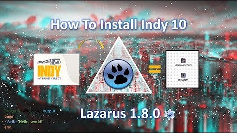 Install Indy 10 in Lazarus 1.8.0