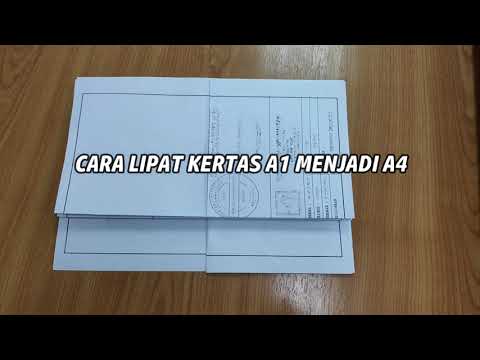 Video: Cara Melipat A1 Ke A4