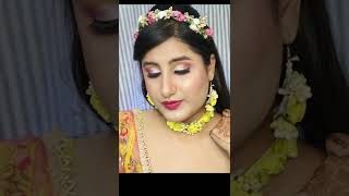 Haldi Makeup look #shorts #makeup #makeuptutorial