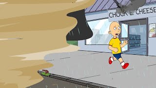 Caillou survives a tornado at Chuck E Cheese's