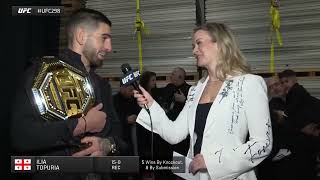 Ilia Topuria Backstage Interview After UFC 295