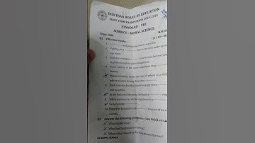 ICSE |class-8| moral science |first term |question paper |#viralvideo#questionpaper#moralscience#8th