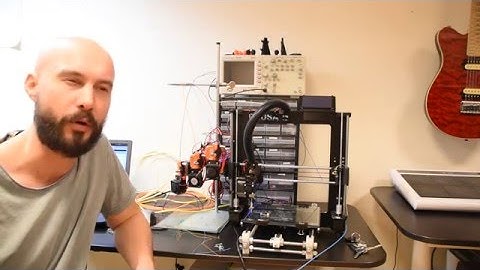 Demonstration of 4 extruders on Replicape/Redeem