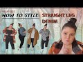 PLUS SIZE HOW TO STYLE STRAIGHT LEG DENIM // TRY ON-- LOFT, TARGET, TORRID