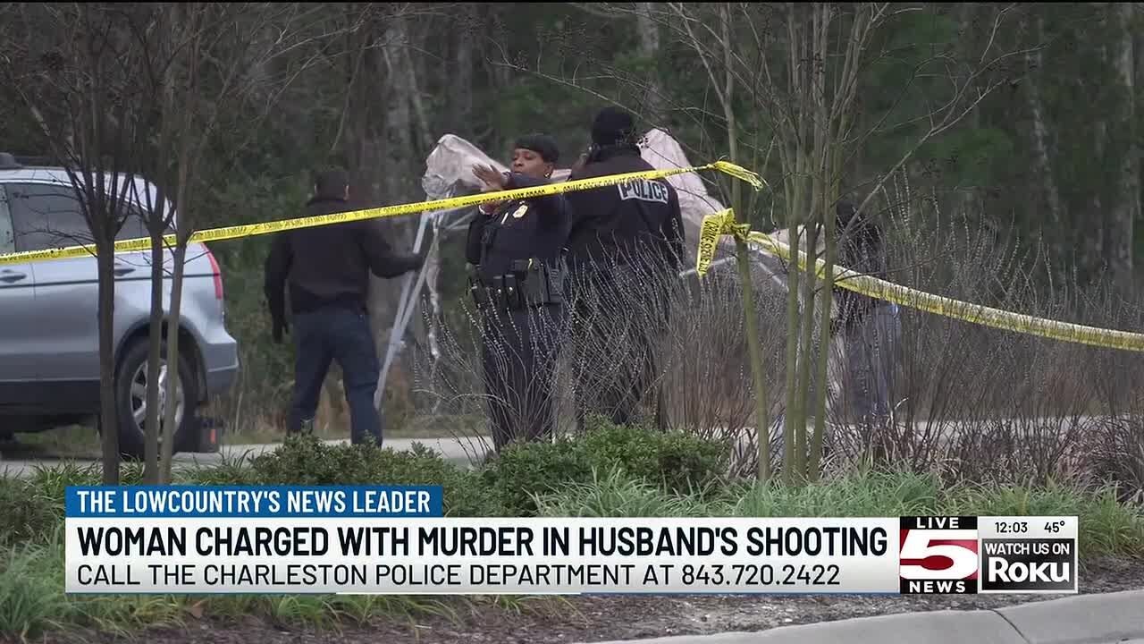 VIDEO: Charleston woman charged with fatally shooting husband while he ...