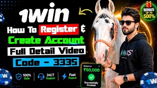 How to Register on 1WIN & Create Account | Full Step-by-Step Guide | Promo Code 3335