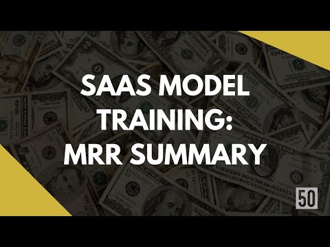 MRR Summary for SaaS Fundraising Excel Template | 50Folds