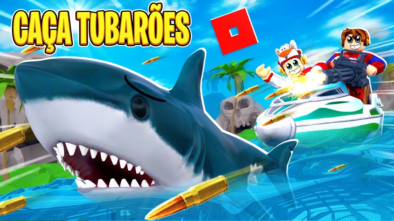 Irmãos Betero Caça Tubarões do Roblox🦈 NOVO Shark Bite 2