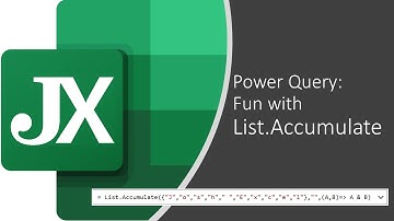 Fun with List.Accumulate in Power Query
