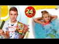 24 часа в ВАННОЙ челлендж