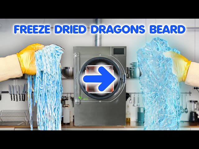 Freeze Drying Dragon Beard Candy Till It Blows Up | Satisfying ASMR ft Candy Bartender class=