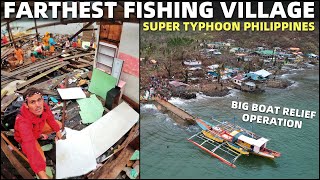 Filipino Fishing Village Typhoon Relief  Farthest Barangay By Boat dinagat Islands
