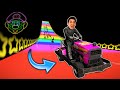 MARIO KART LAWN MOWER RACING?! *RAINBOW ROAD* (Wreckfest)